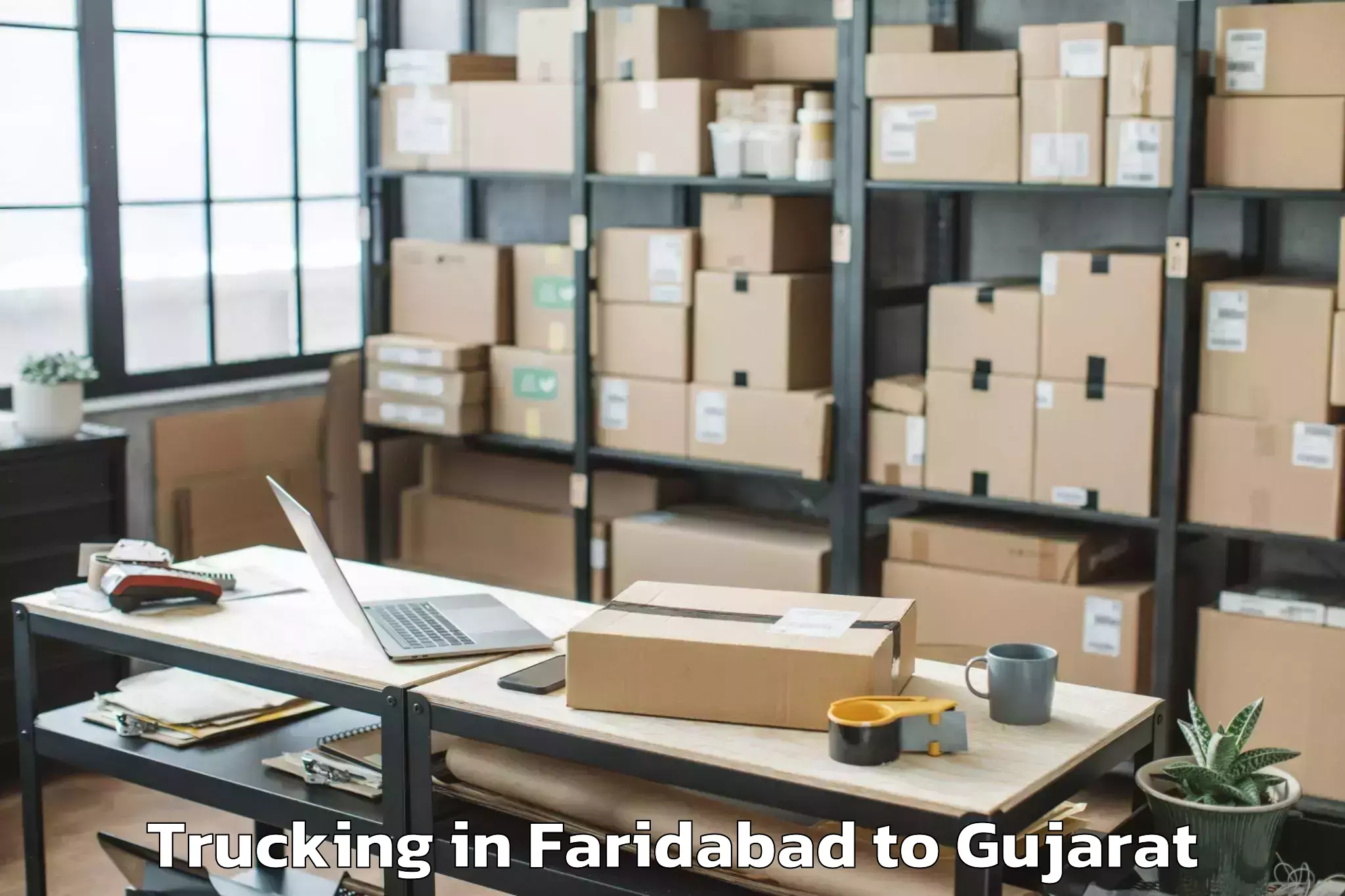 Hassle-Free Faridabad to Kadana Trucking